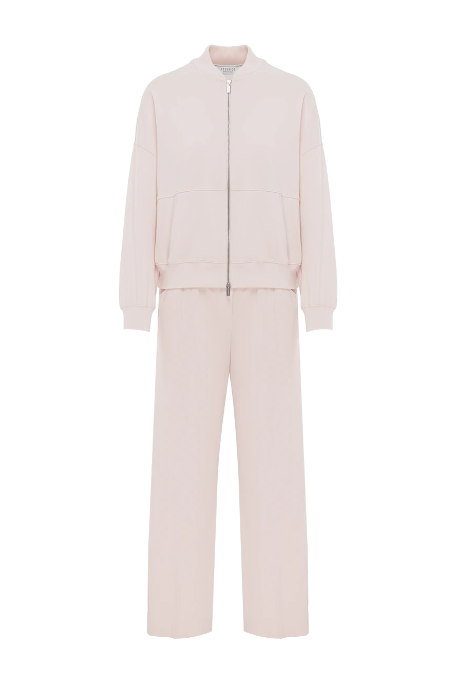 Peserico бомбер из хлопкового трикотажа с брюками бежевый
187741 - фото 1