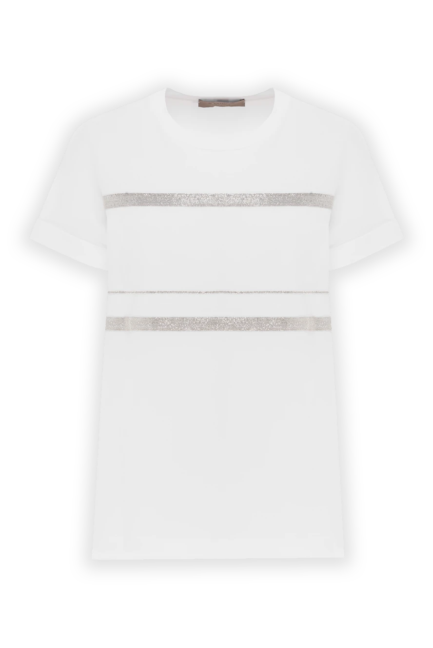 D.Exterior футболка с отделкой monili белая женская 187782 - фото 1