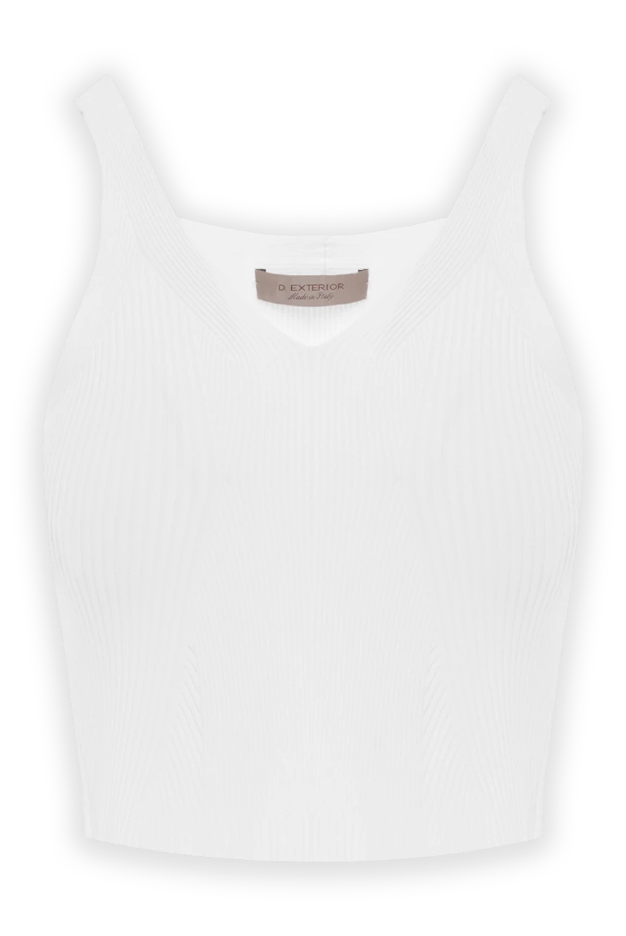 D.Exterior топ белый женский из вискозы 187785 - фото 1