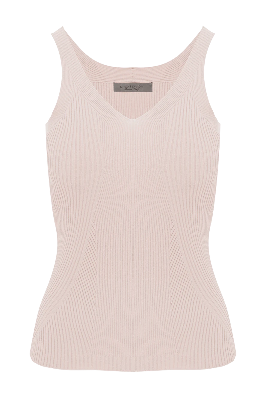 D.Exterior женская трикотажная майка бежевого цвета 187786 - фото 1