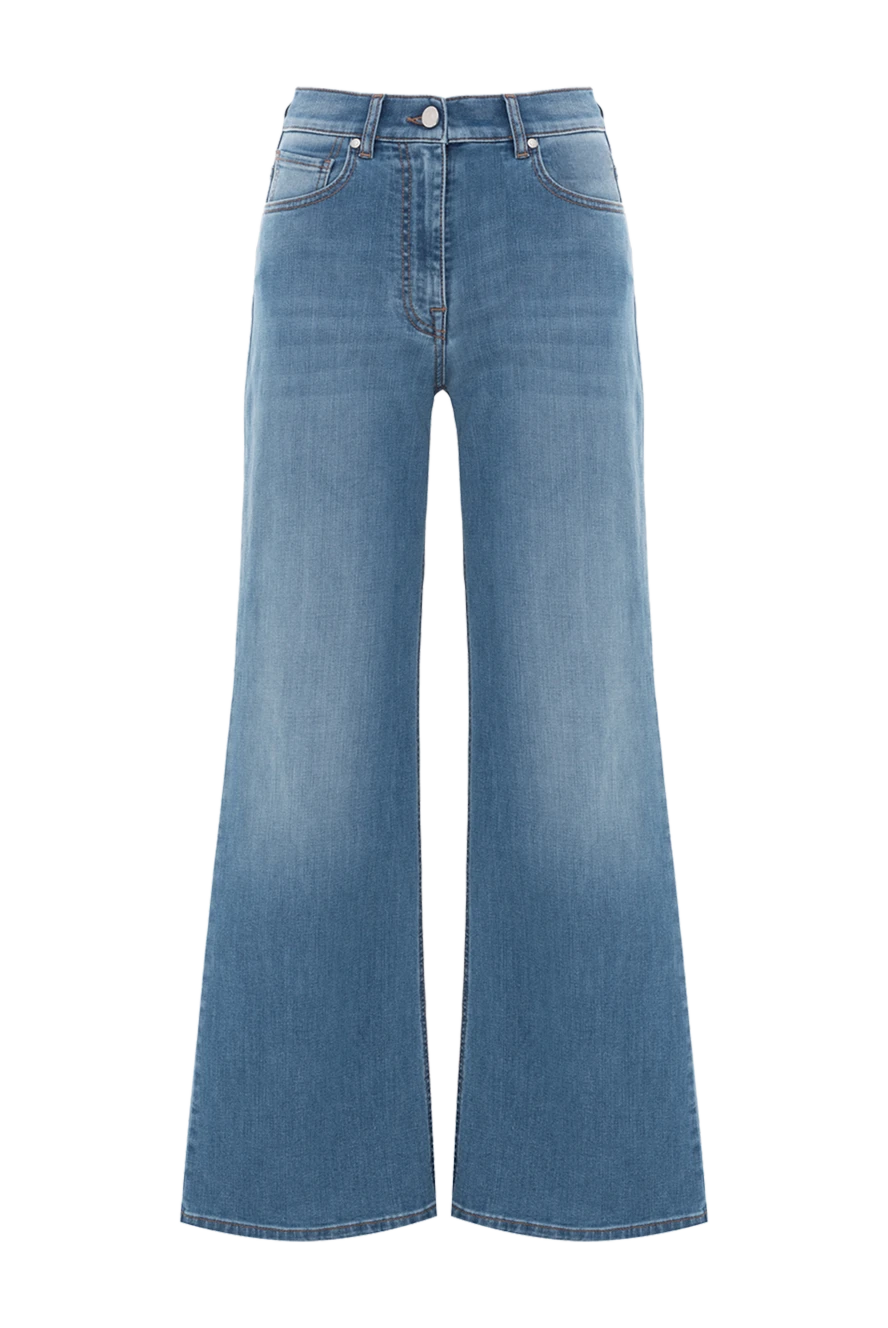 Peserico women's blue distressed flared jeans 187797 - photo 1