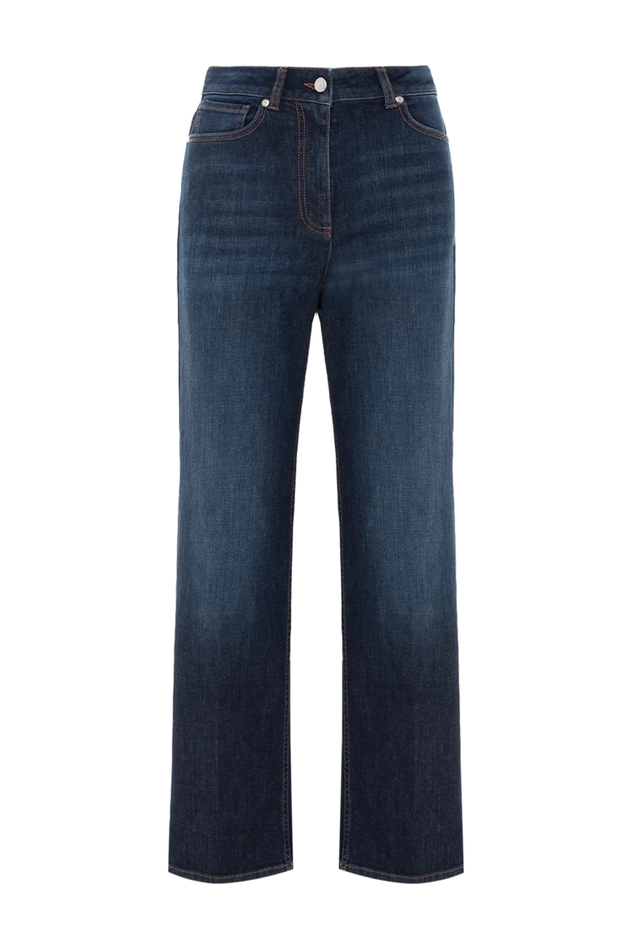 Peserico женские джинсы из темно-синего денима с прямым силуэтом
187799 - фото 1