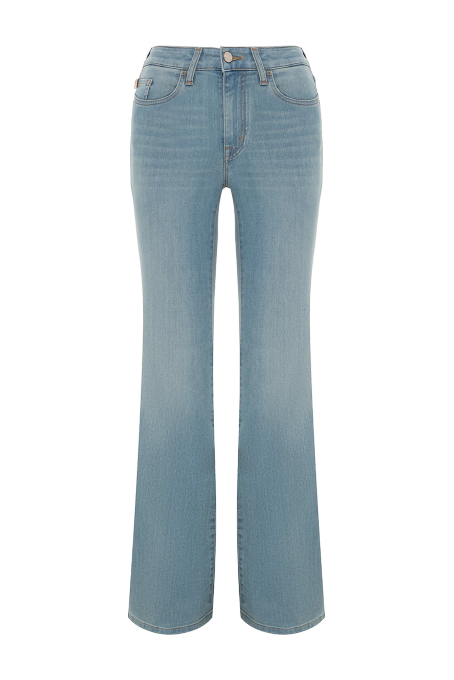 Jacob Cohen женские голубые джинсы с эффектом потертости 187806 - фото 1