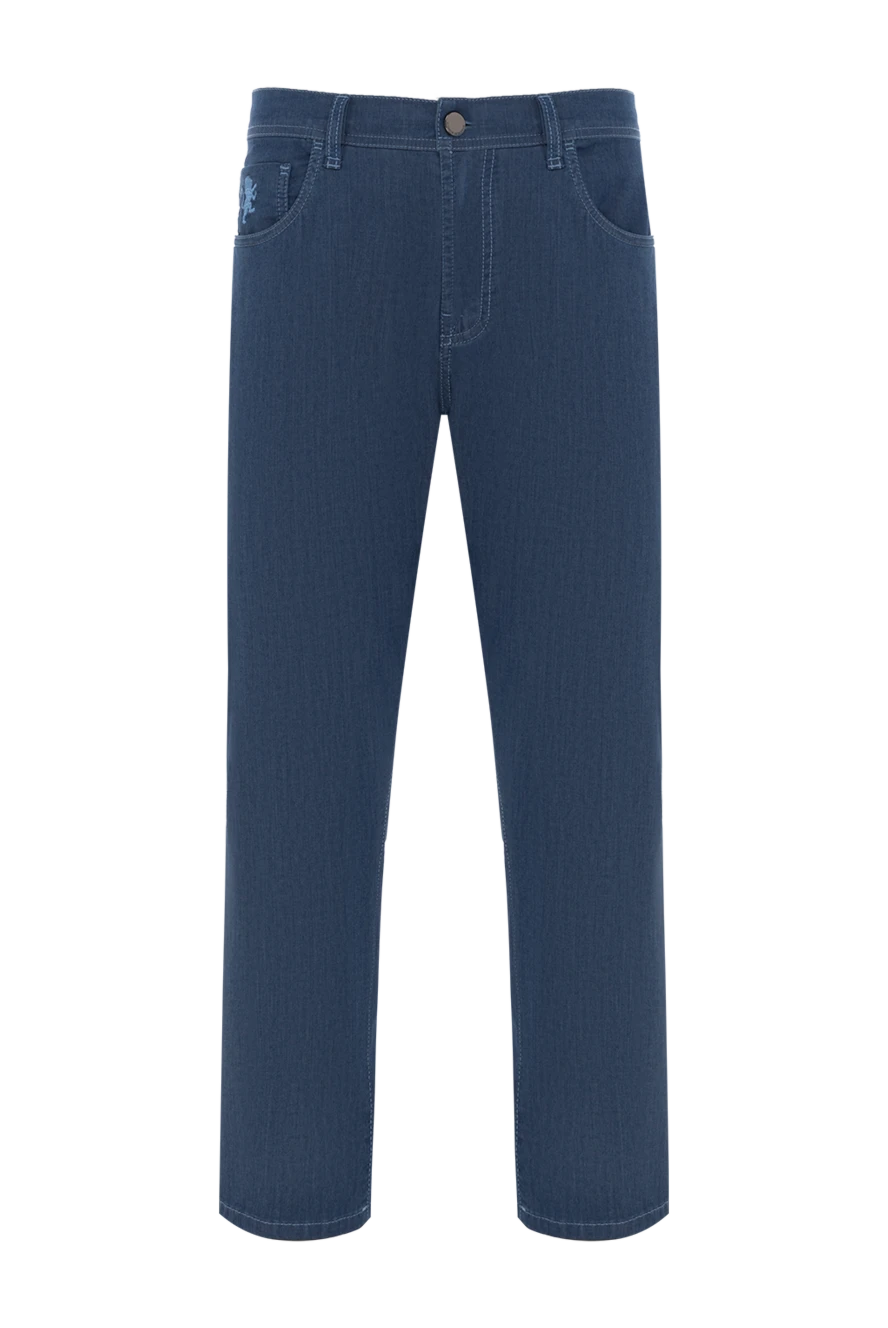 Scissor Scriptor джинсы синие cesare с вышивкой на кармане 187921 - фото 1