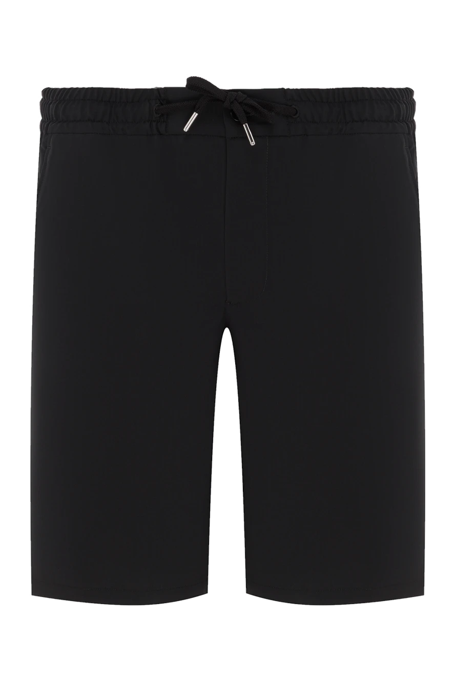 Cesare di Napoli шерстяные мужские шорты-бермуды черного цвета 187994 - фото 1