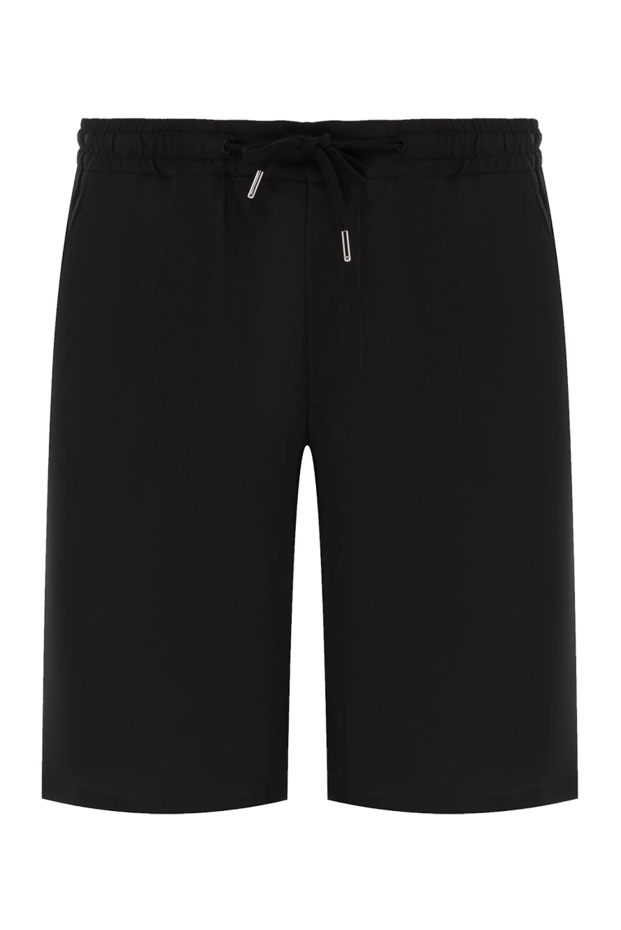 Cesare di Napoli men's black natural wool bermuda shorts 187995 - photo 1