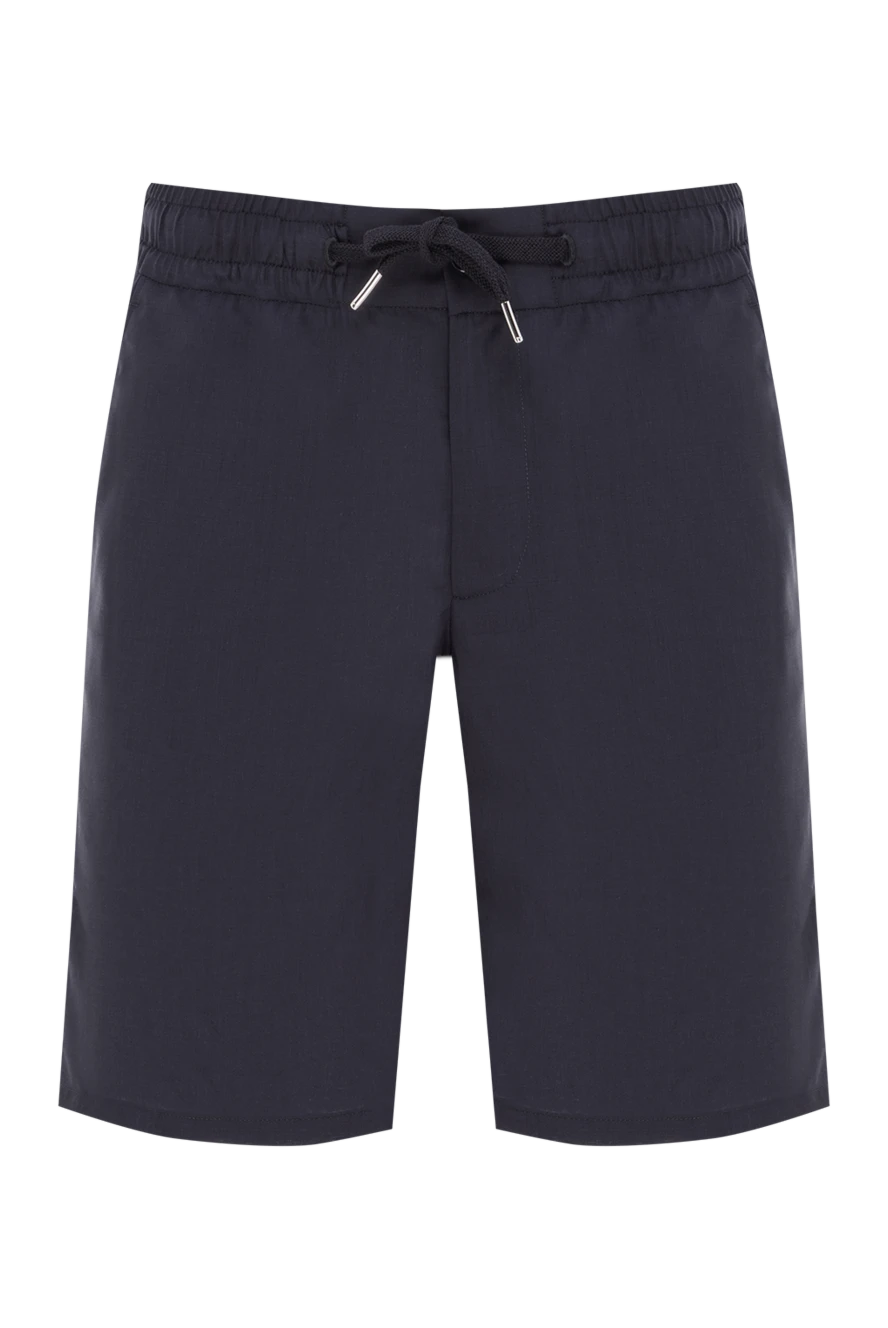 Cesare di Napoli көгілдір жүннен тоқылған ерлерге арналған жіптері бар бермуд шорттары 188000 - фото 1