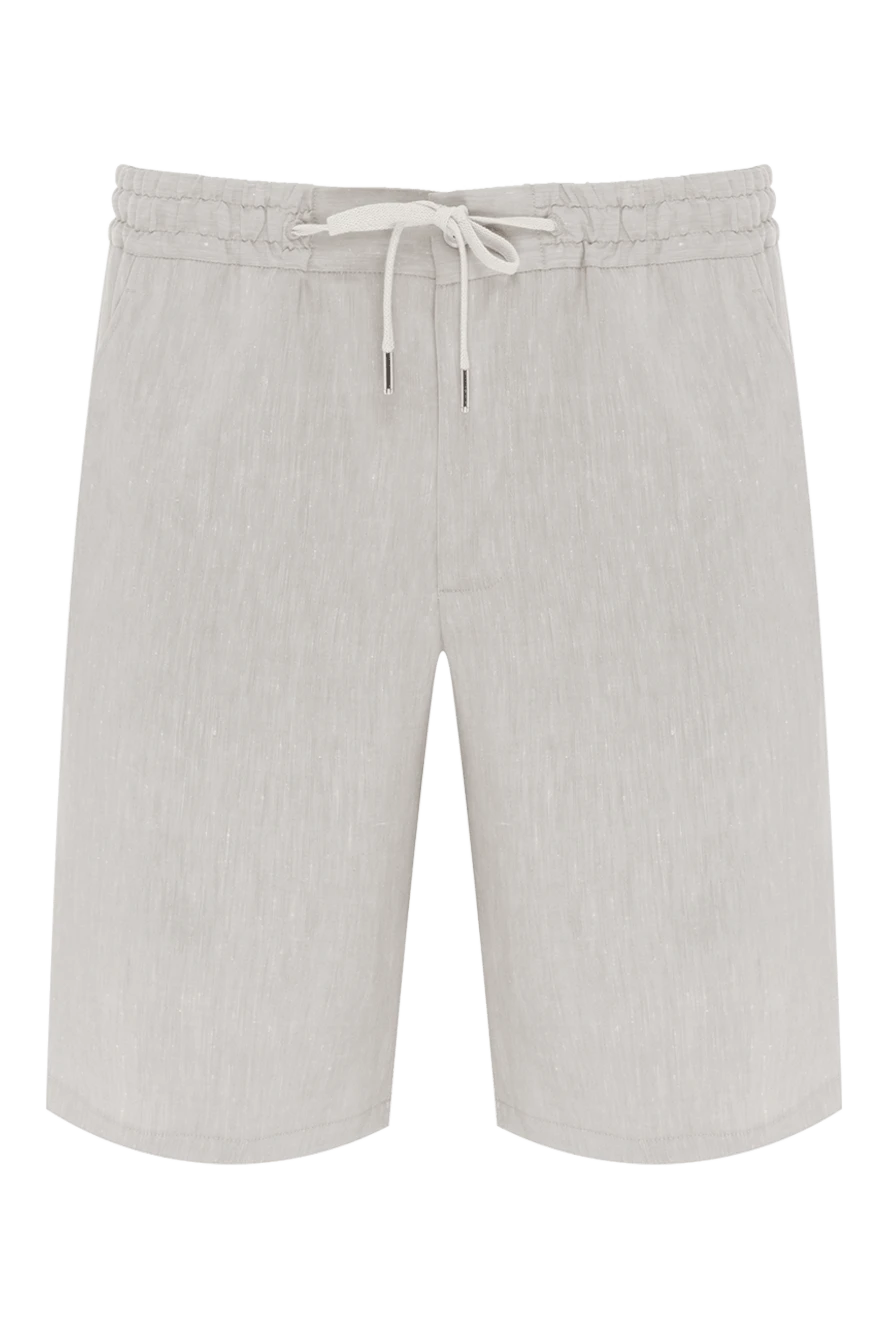 Cesare di Napoli жазғы ерлер шорты ашық сұр жіптері бар 188006 - фото 1