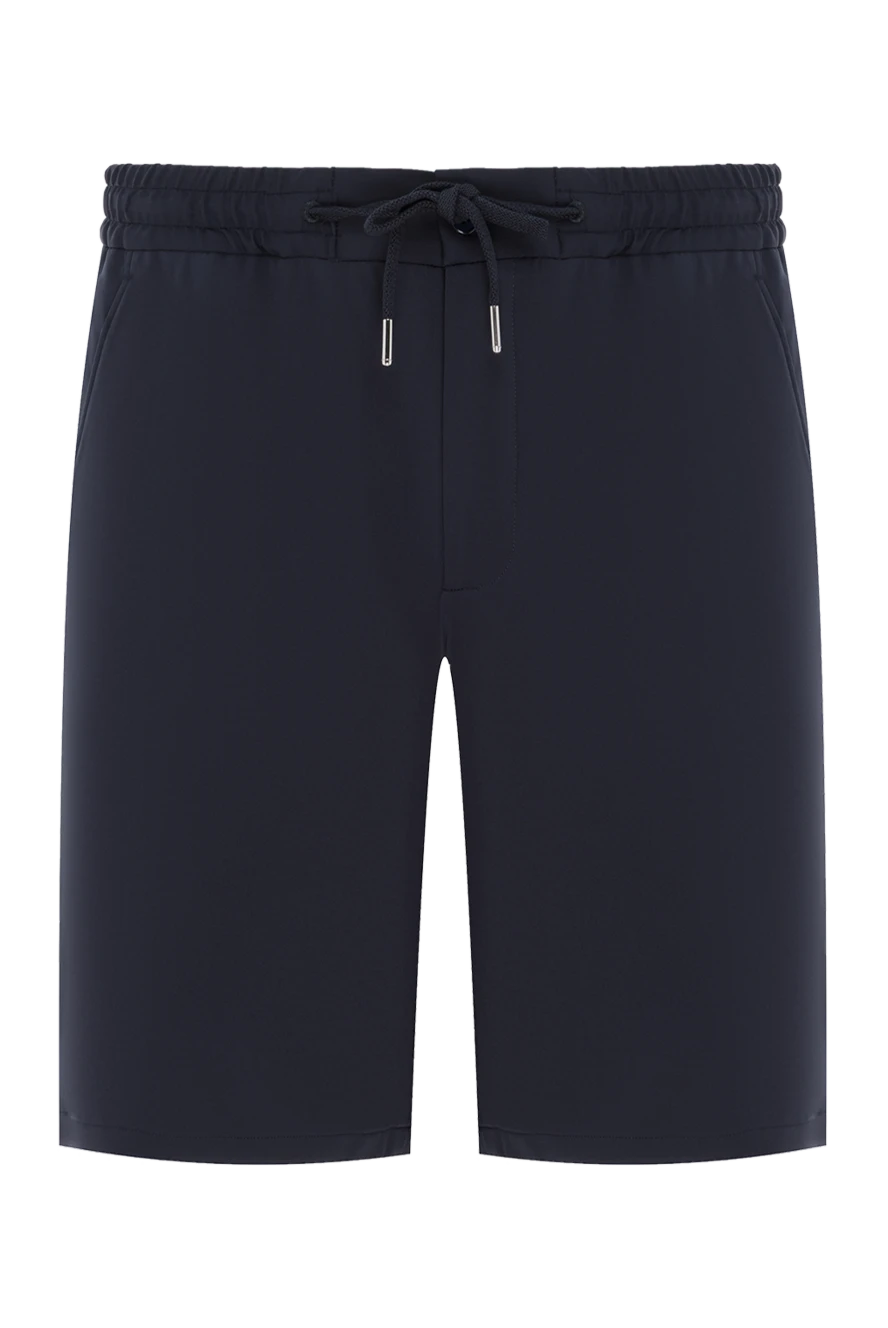 Cesare di Napoli men's dark blue shorts with elastic waistband and drawstring 188012 - photo 1