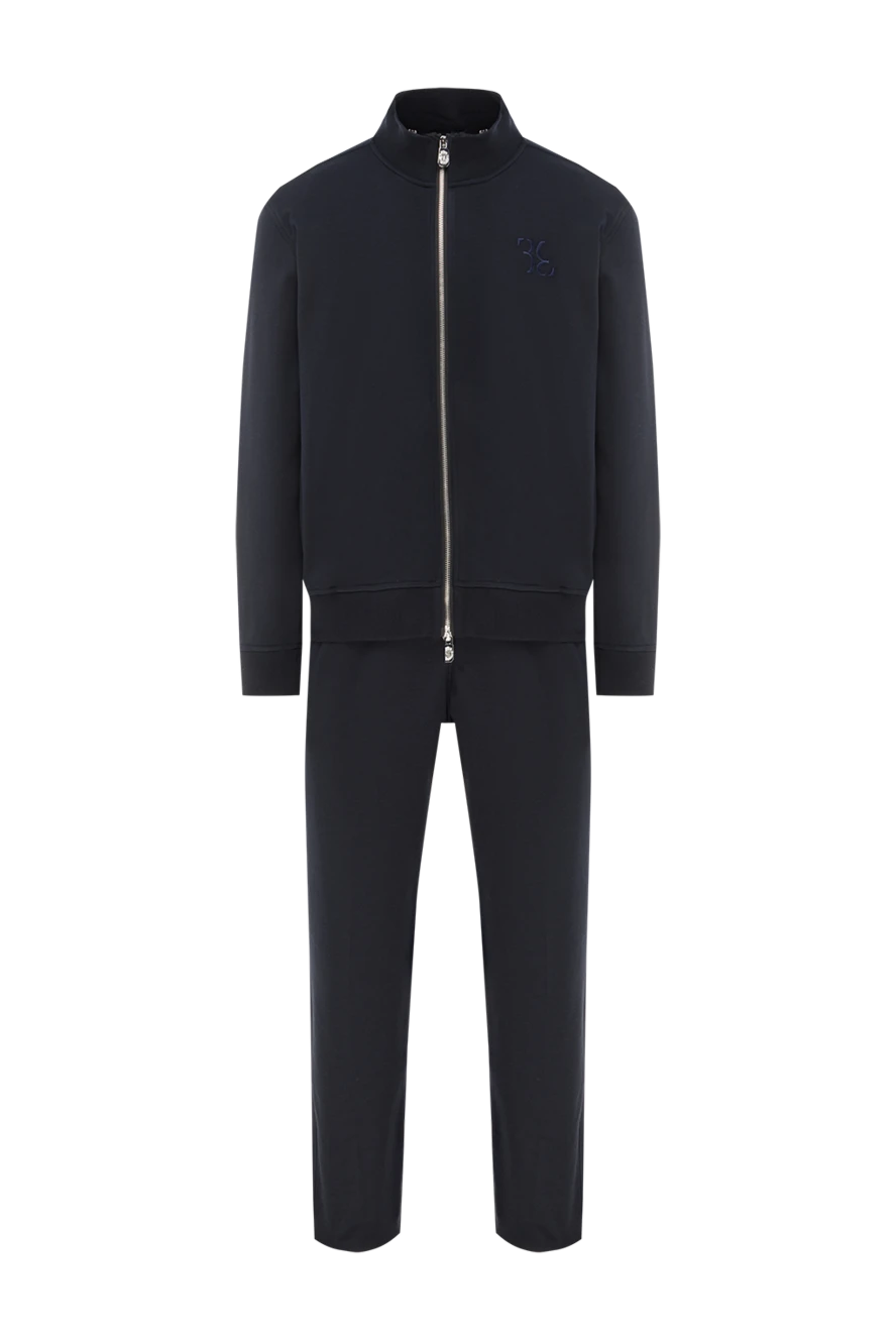 Billionaire костюм спортивный из хлопка и шелка синий мужской 188024 - фото 1