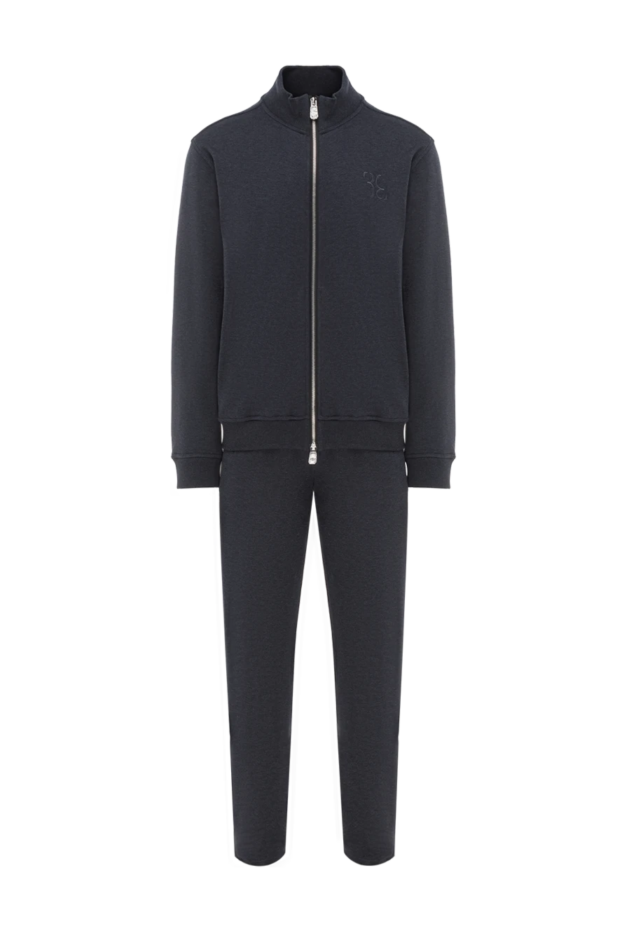 Billionaire костюм спортивный из хлопка и шелка серый мужской 188025 - фото 1