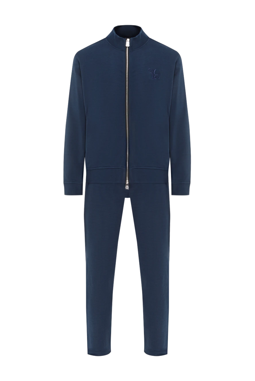 Billionaire темно синий костюм из мягкого хлопка с капюшоном и застёжкой на молнию
188028 - фото 1
