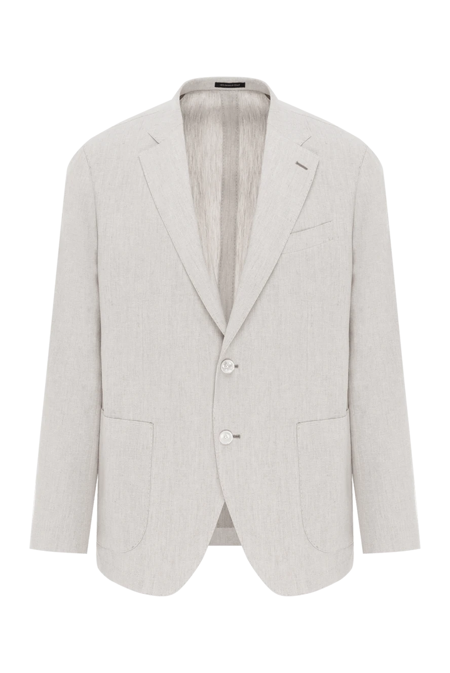 Sartoria Latorre жазғы ерлерге арналған бежевый түсті жеңіл күрте 188113 - фото 1