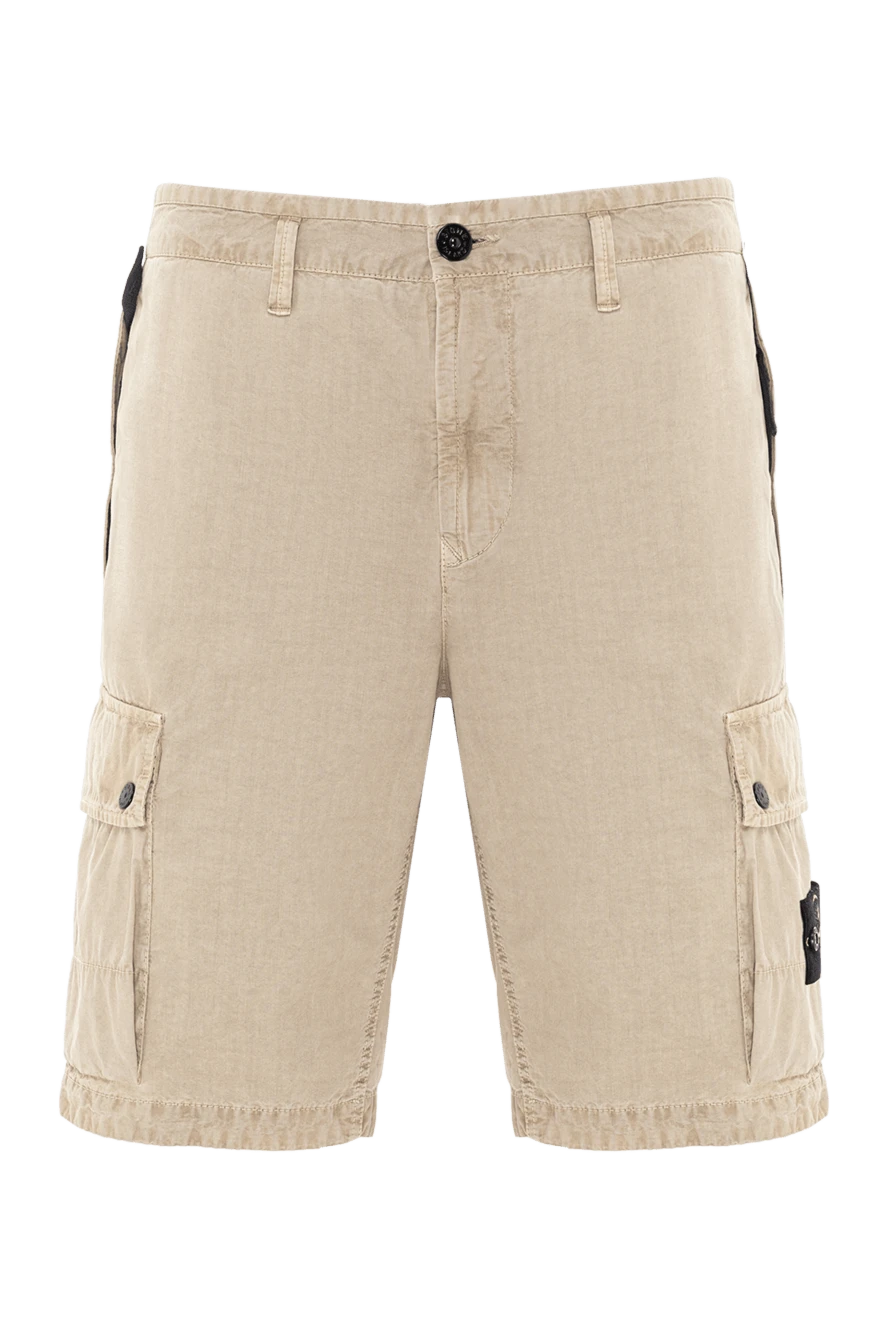 Stone Island cargo bermuda shorts in brushed cotton 188150 - photo 1