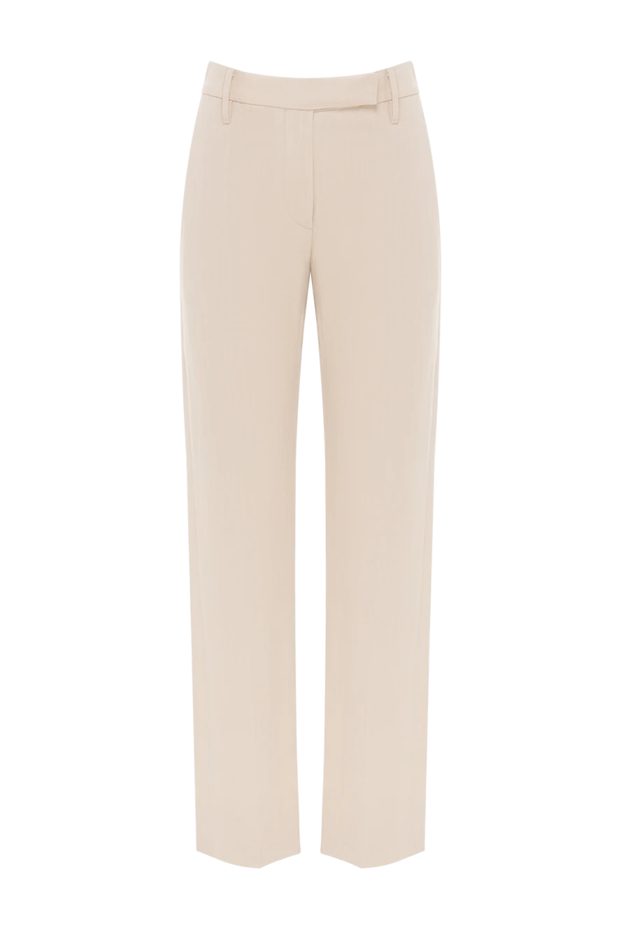 Brunello Cucinelli мониль тізбегі бар бежевый әйелдер шалбары 188329 - фото 1