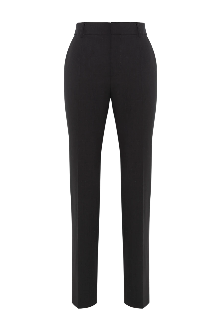 Brunello Cucinelli черные узкие брюки с цепочкой мониль женские 188333 - фото 1