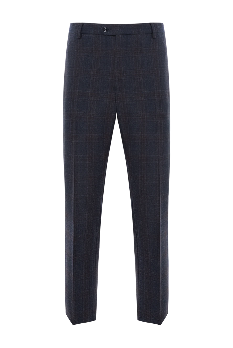 Sartoria Latorre ерлерге арналған көк түсті жүннен жасалған шалбар 188889 - фото 1