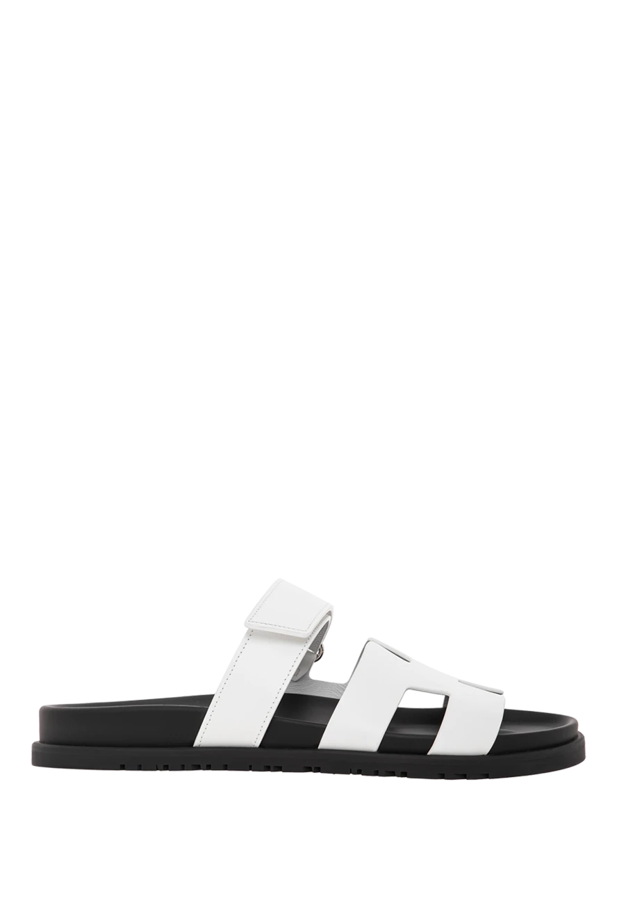 Hermes анатомиялық резеңке табаны ақ шипр күдері техно сандалдар 188919 - фото 1