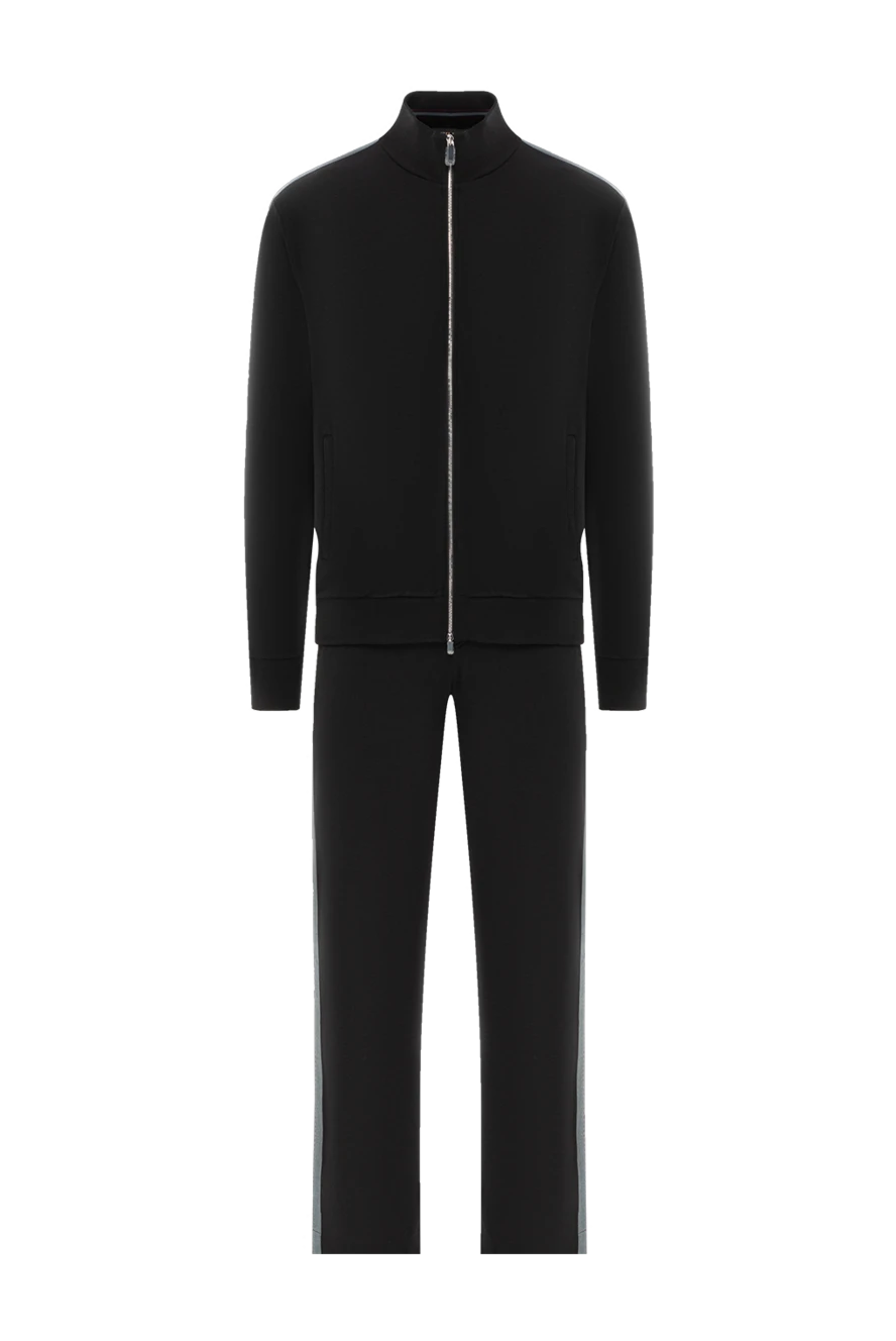 Zilli синий мужской спортивный костюм из хлопка и шелка на молнии 189027 - фото 1