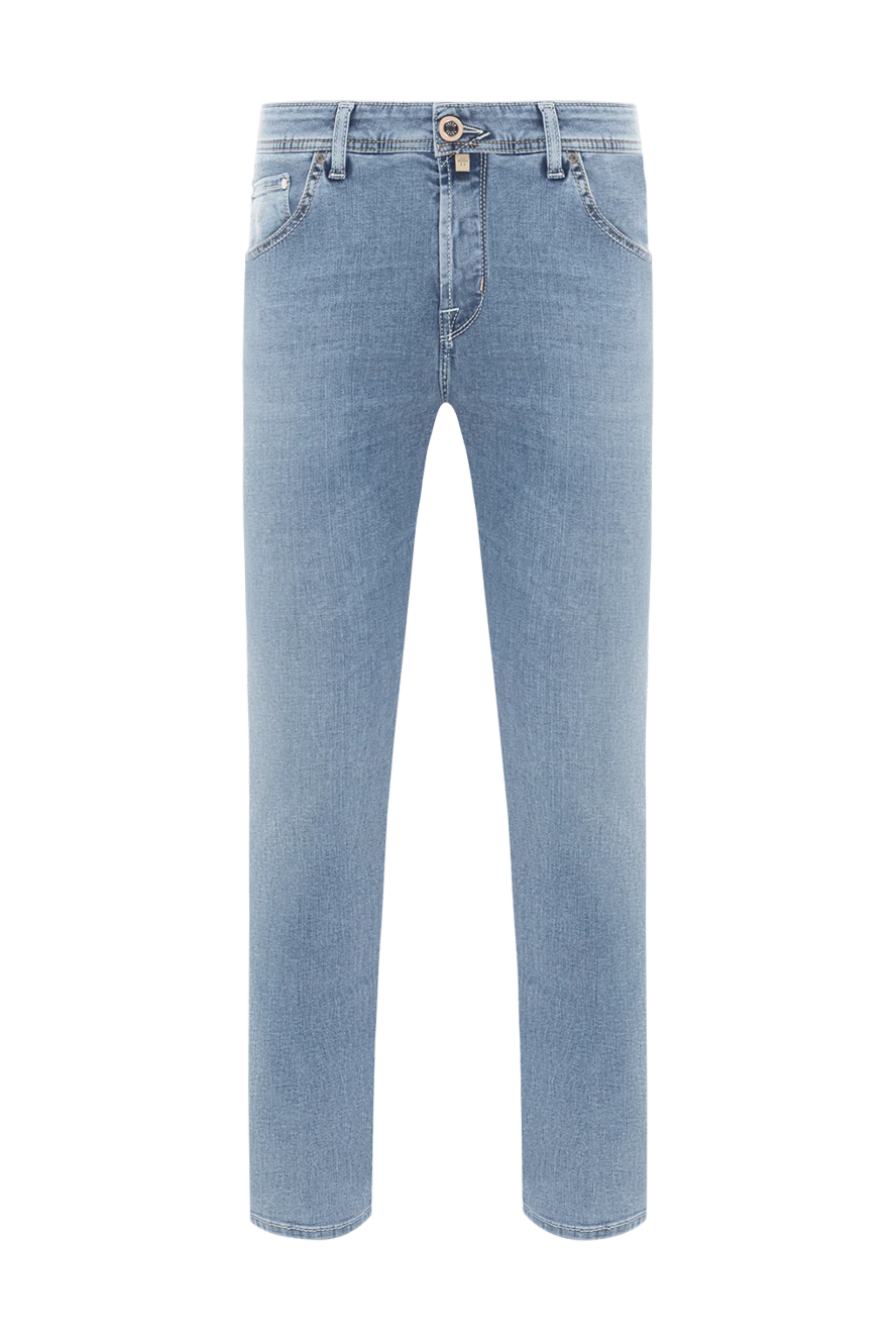 Jacob Cohen blue men's jeans made of cotton with lyocell stone washed 189049 - photo 1
