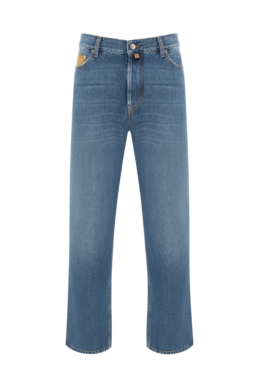 Jacob Cohen джинсы sean regular с пятью карманами из мягкого денима синего цвета 189058 - фото 1