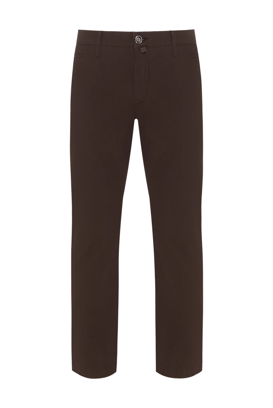 Jacob Cohen коричневые брюки-чиносы из эластичного хлопка мужские 189068 - фото 1