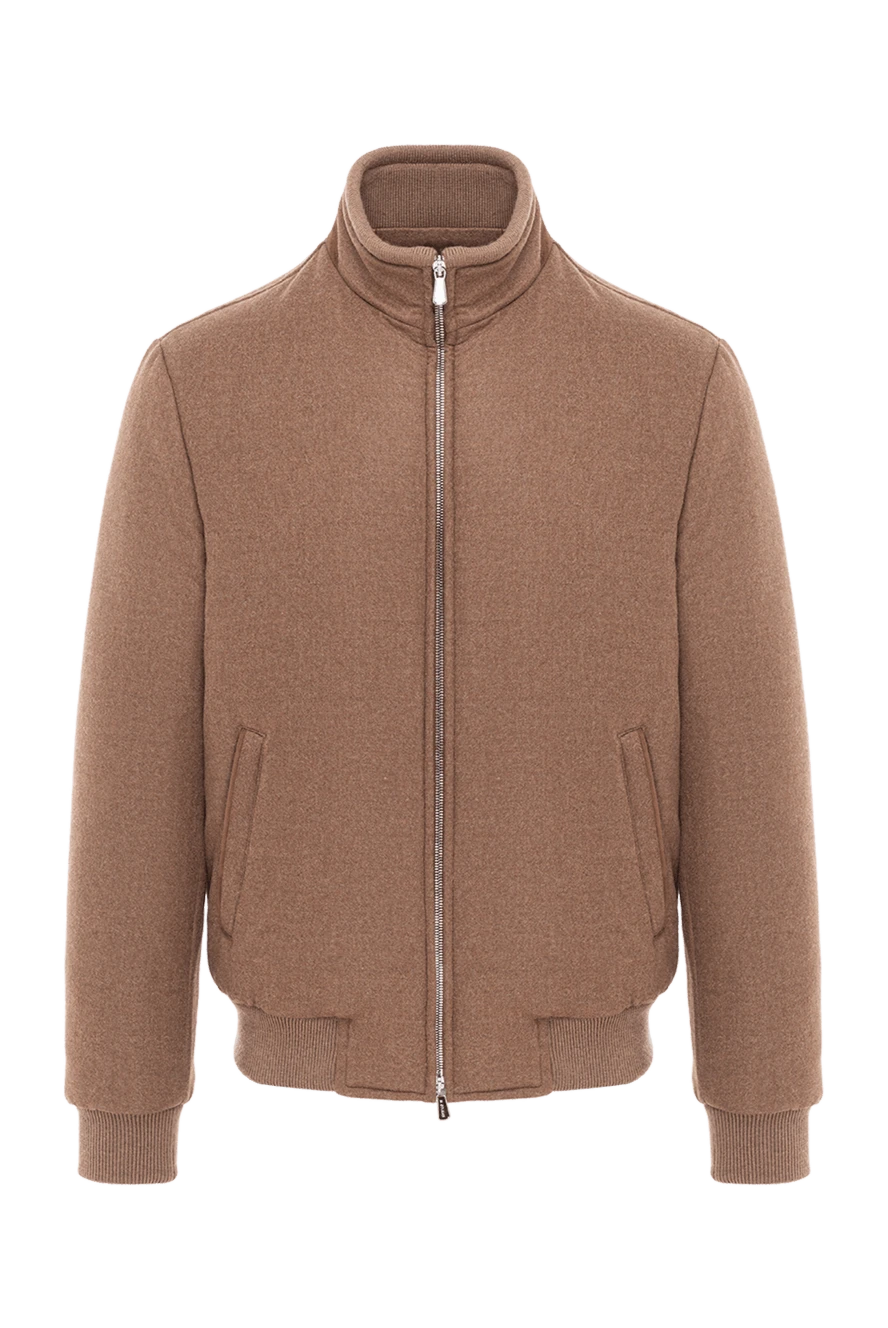 Enrico Mandelli утеплённый пуховик в каштановом цвете с комфортной посадкой 189101 - фото 1