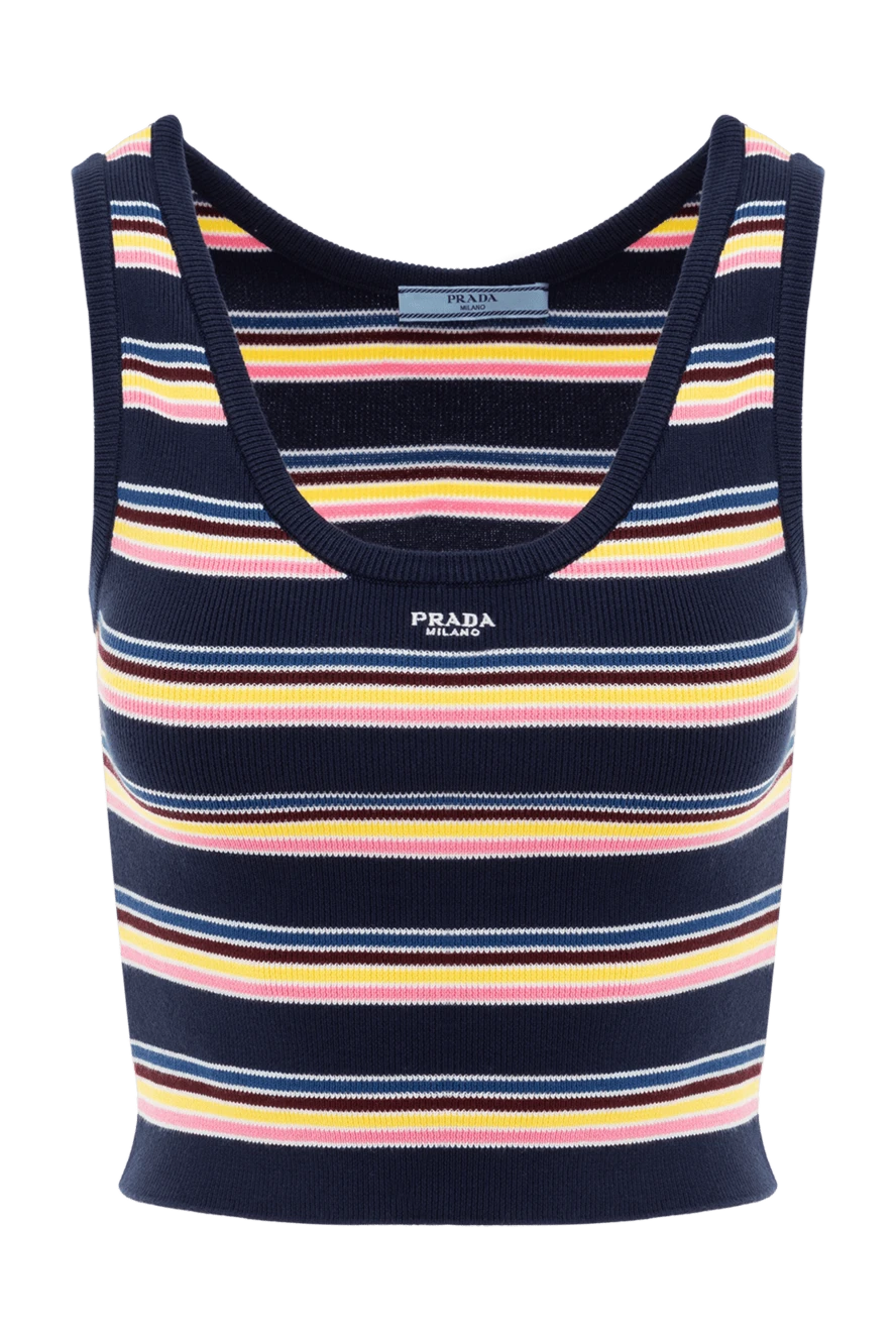Prada slim fit cotton jersey striped tank top 189125 - photo 1