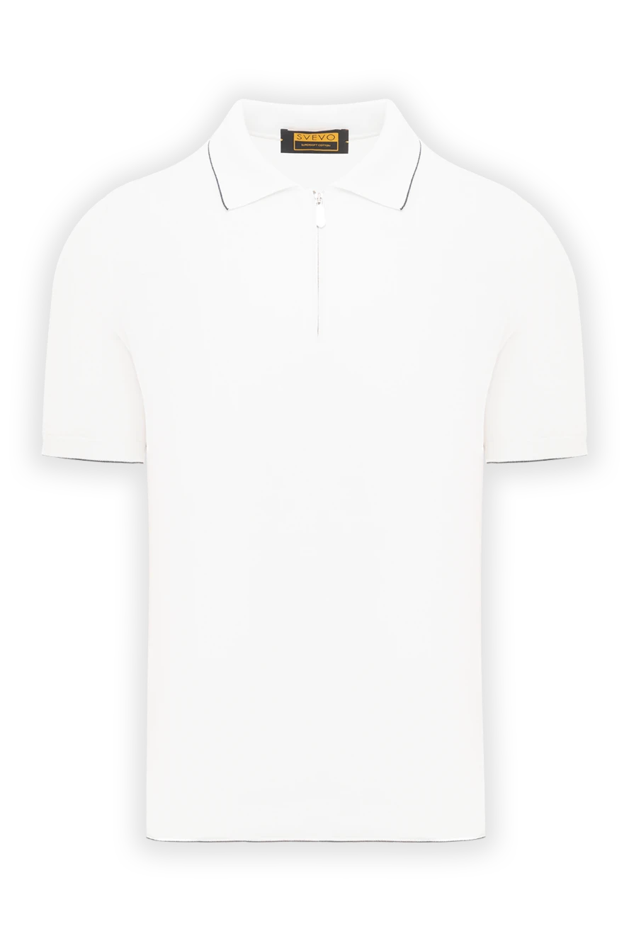 Svevo knitted polo with zip and contrast collar trim
189130 - photo 1