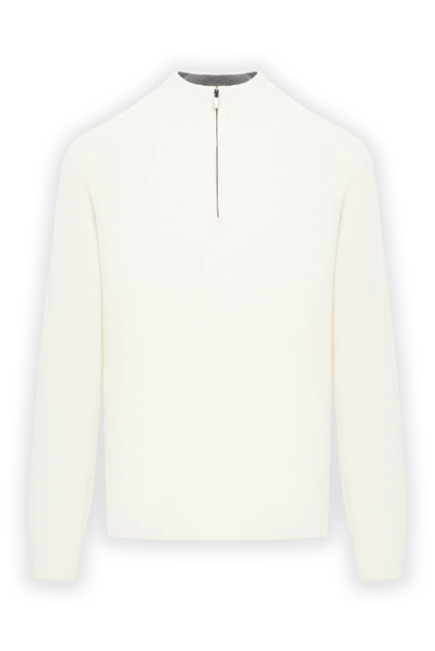 Corneliani тройер из шерсти и кашемира цвета ваниль с застёжкой на молнии
189172 - фото 1