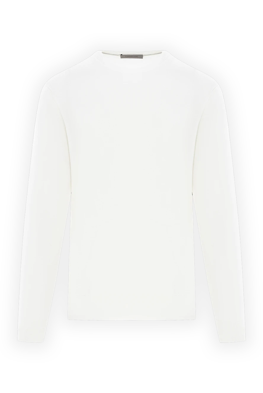 Corneliani white men's wool crew neck jumper 189186 - photo 1