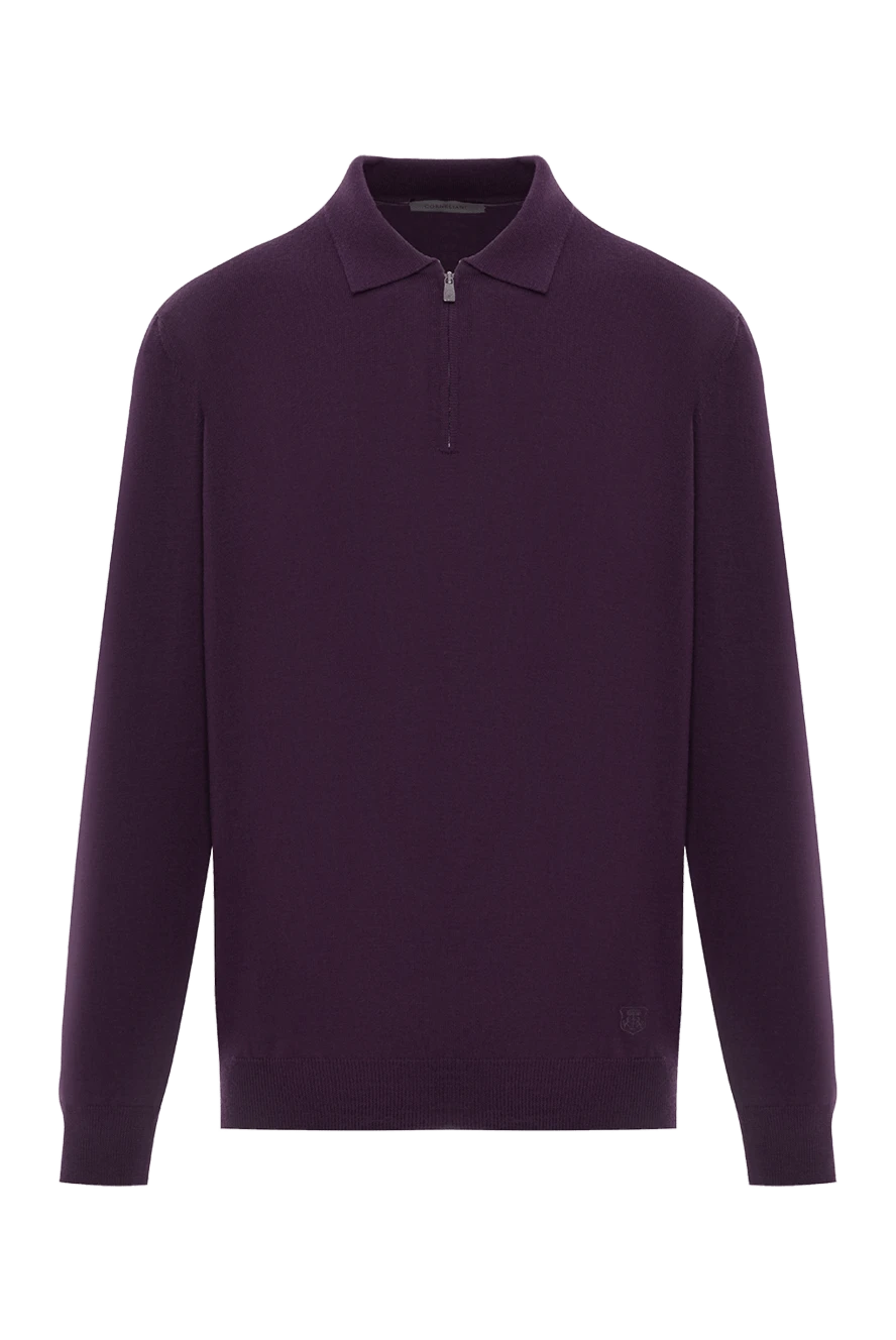 Corneliani тонкое вязаное поло из шерсти с замком и длинным рукавом
189215 - фото 1