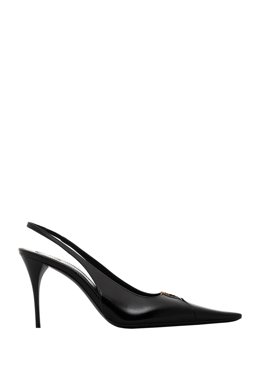 Saint Laurent туфли-лодочки babylone breteuil из гладкой кожи черные 189257 - фото 1