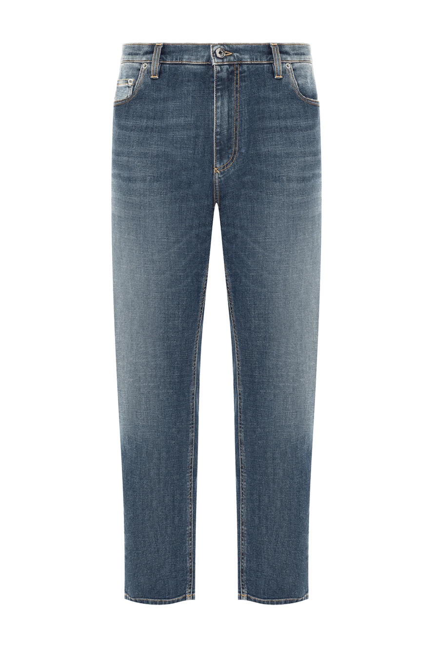 Dolce & Gabbana classic jeans with a signature label in a lightly textured fabric 189276 - photo 1