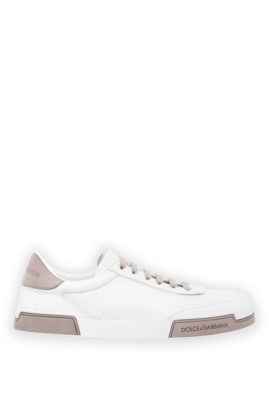 Dolce & Gabbana ақ бұзау терісінен жасалған portofino яхта кроссовкалары 189280 - фото 1