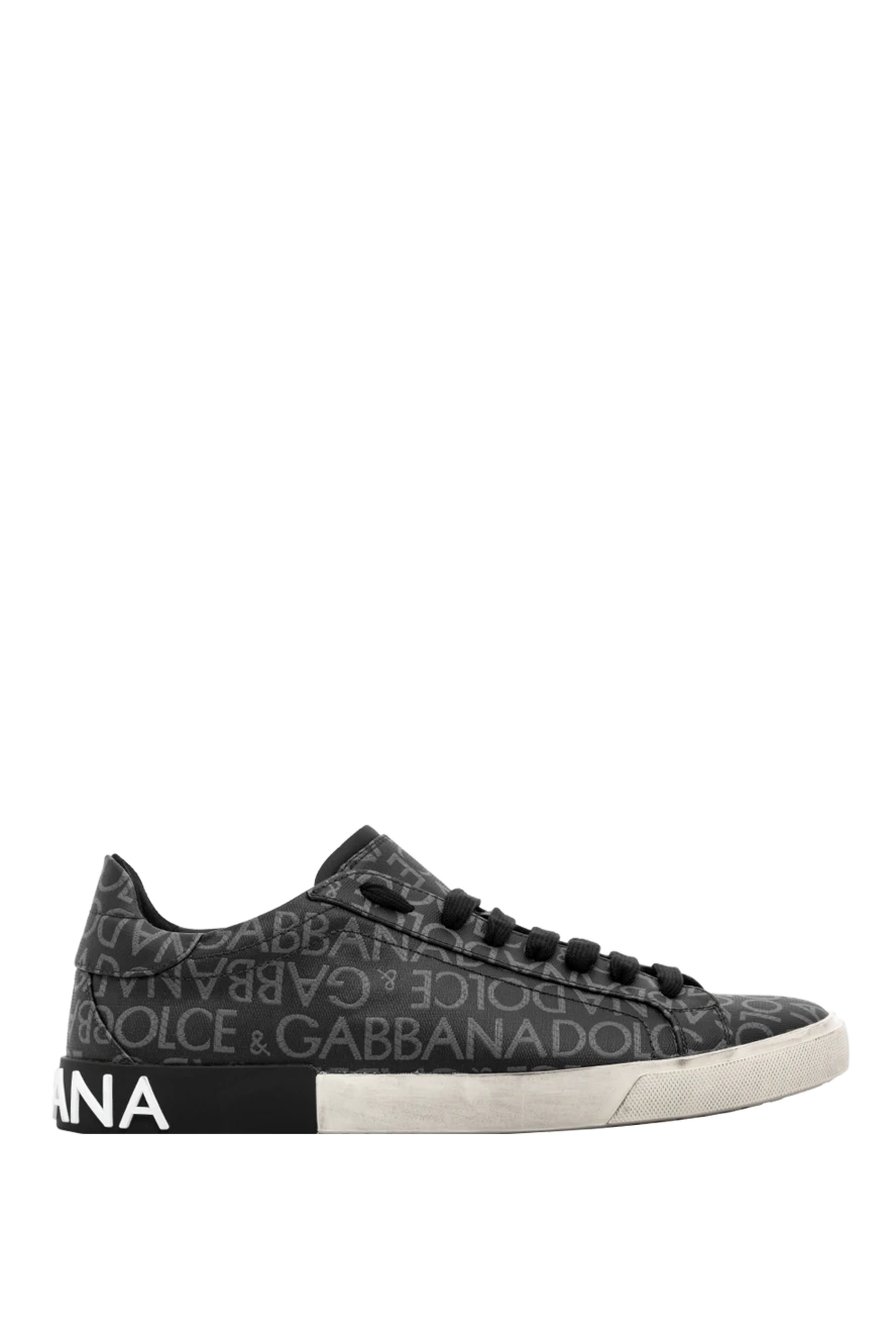 Dolce & Gabbana жаккарды жабыны бар portofino кроссовкалары қара 189283 - фото 1