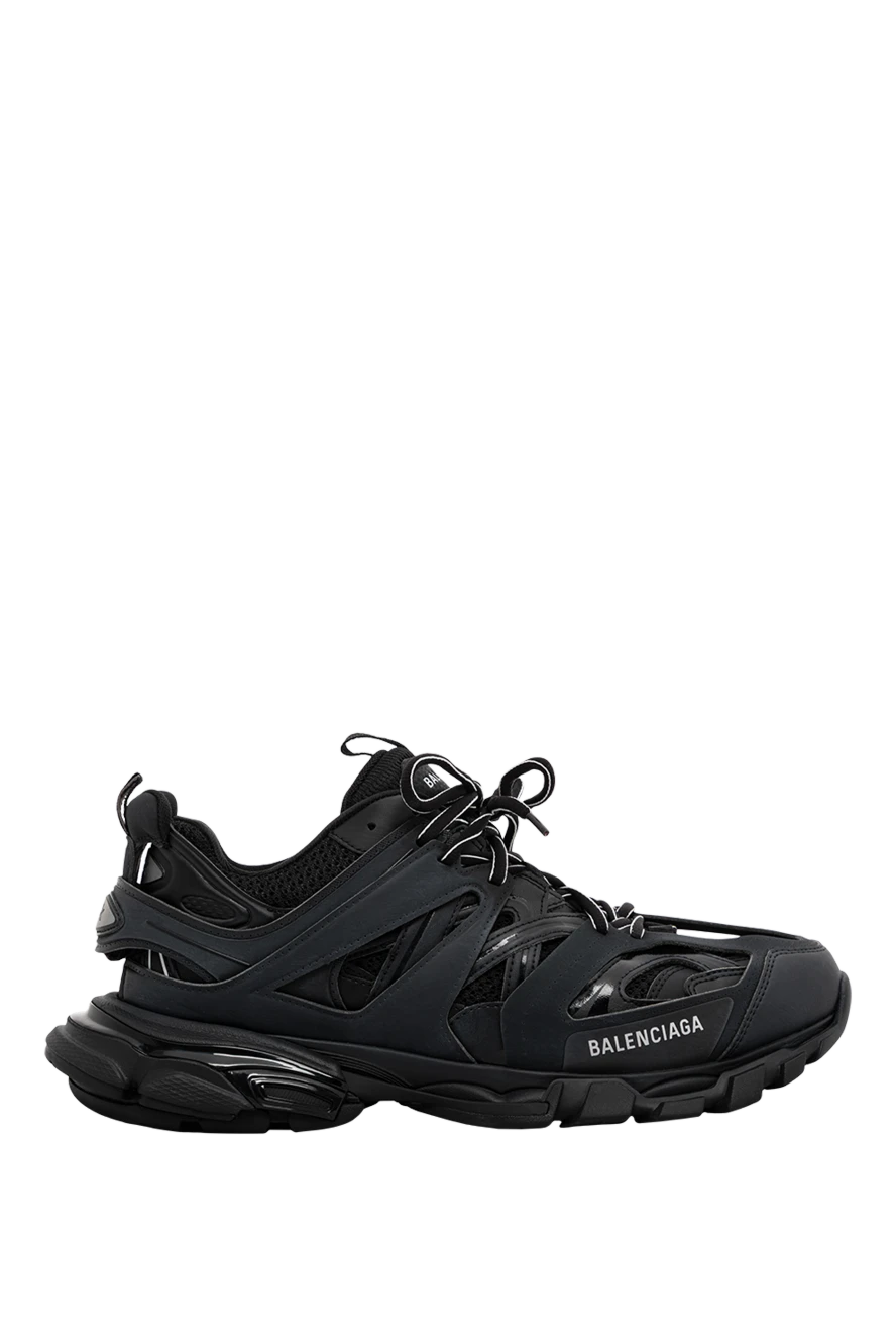 Balenciaga мужские кроссовки track sneaker из черной сетки и нейлона 189294 - фото 1