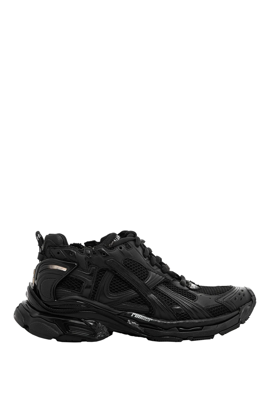 Balenciaga ерлерге арналған runner қара торлы нейлон кроссовкалары 189296 - фото 1