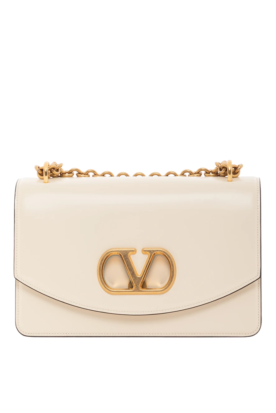 Vain bag in shiny calfskin with metal VLogo