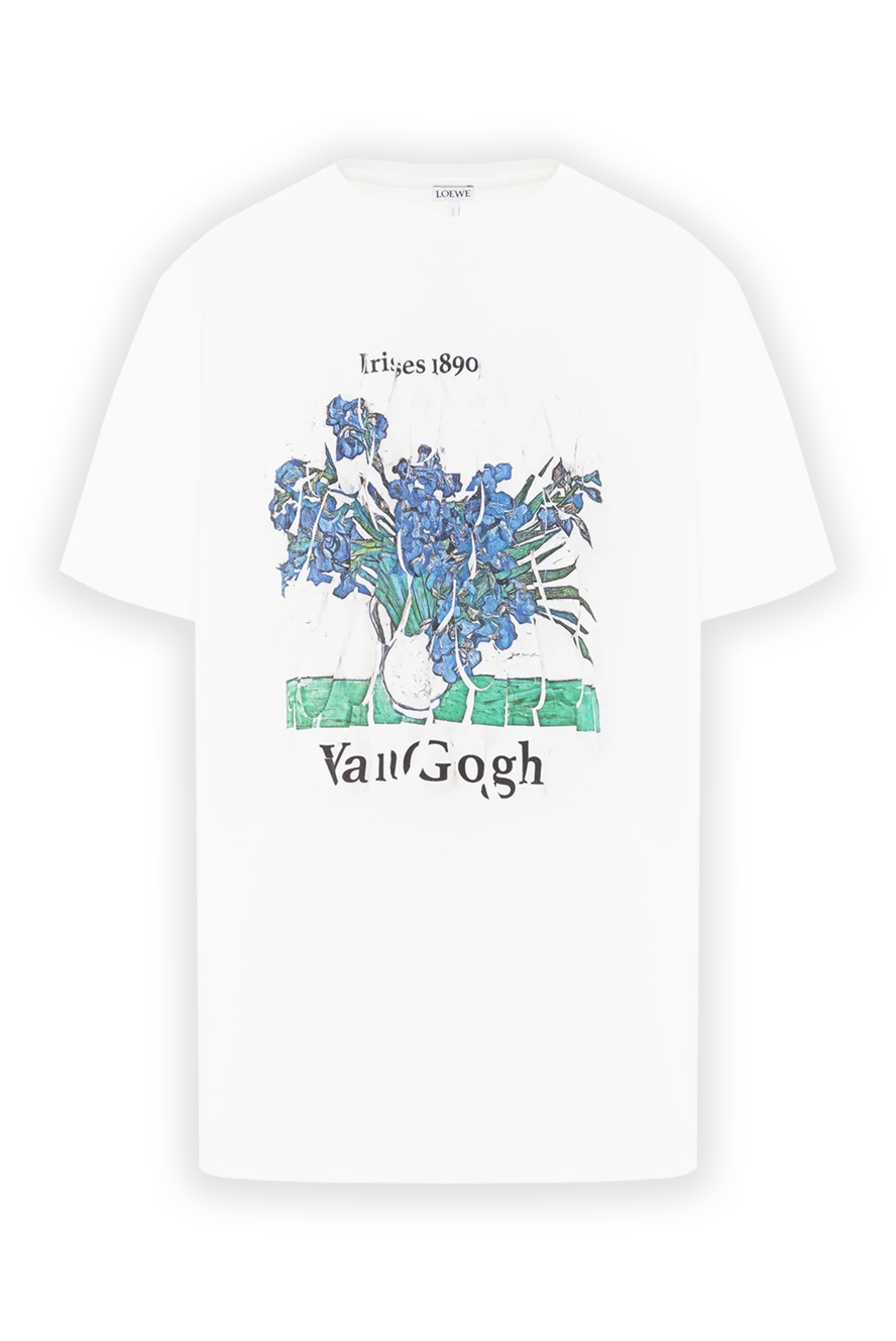Loewe white cotton blend t-shirt with van gogh print 189355 - photo 1