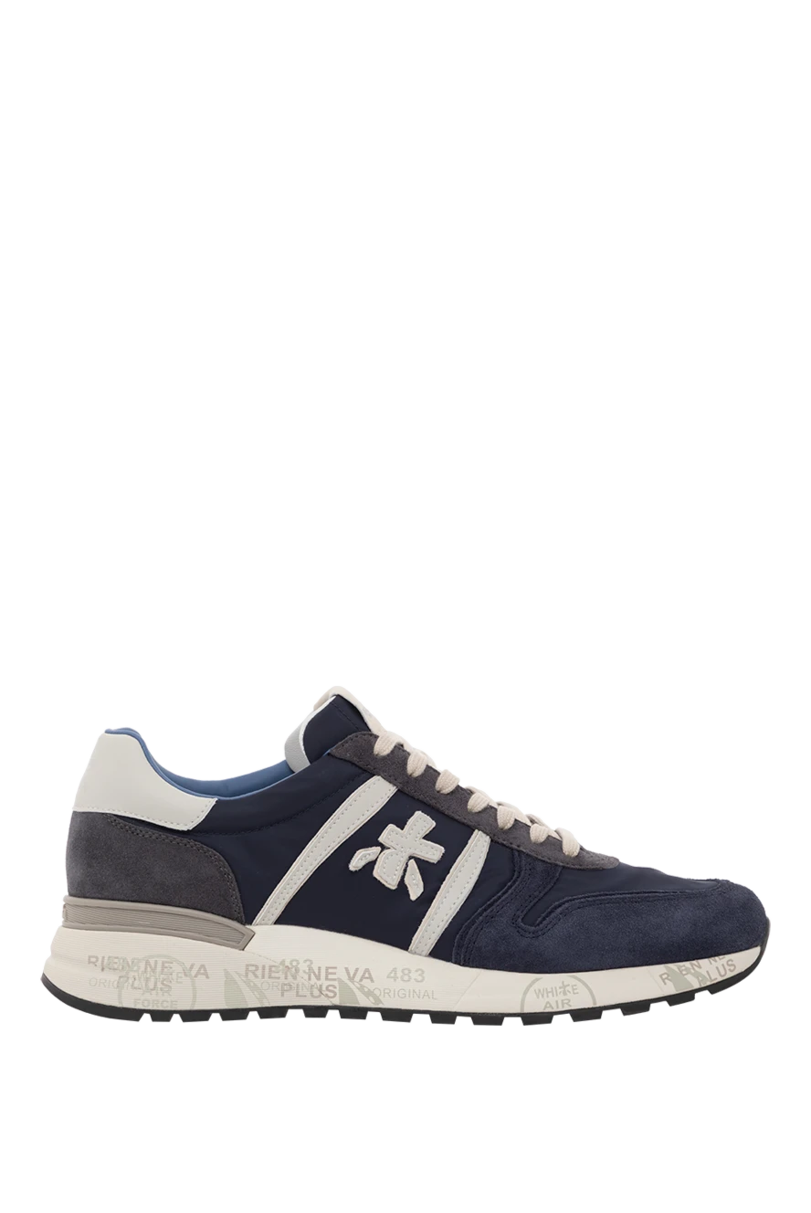 Premiata ультра жеңіл табаны бар күдері мен нейлоннан жасалған blue lander кроссовкалары 189383 - фото 1