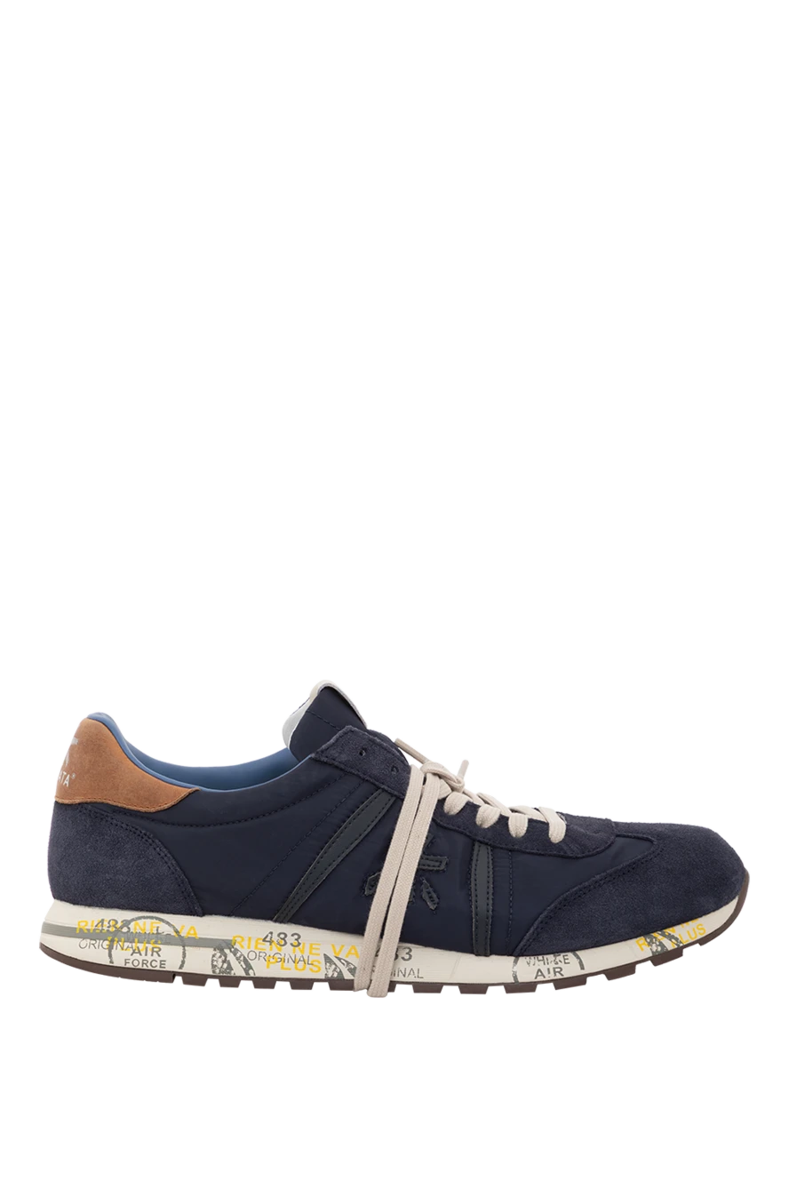 Premiata moe run blue men's sneakers with innovative sole made of pebax 189385 - photo 1