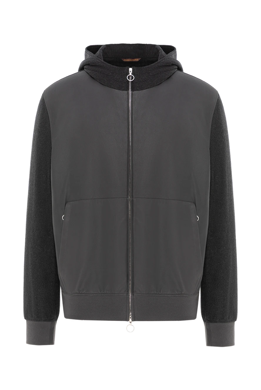 Seraphin демисезонная мужская куртка с комбинированными рукавами и капюшоном 189562 - фото 1