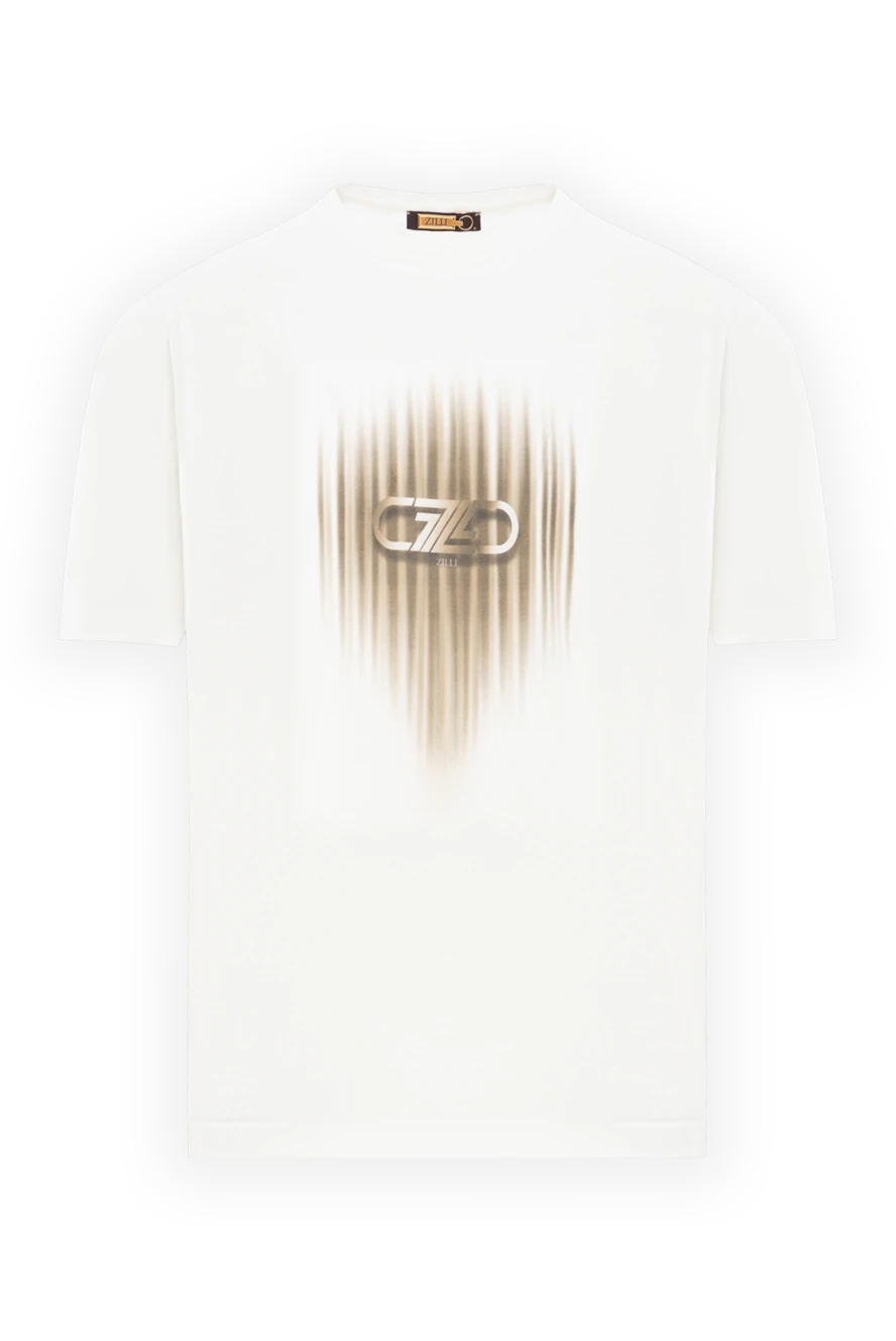 Zilli белая футболка из хлопка с эффектом размытого принта
189590 - фото 1