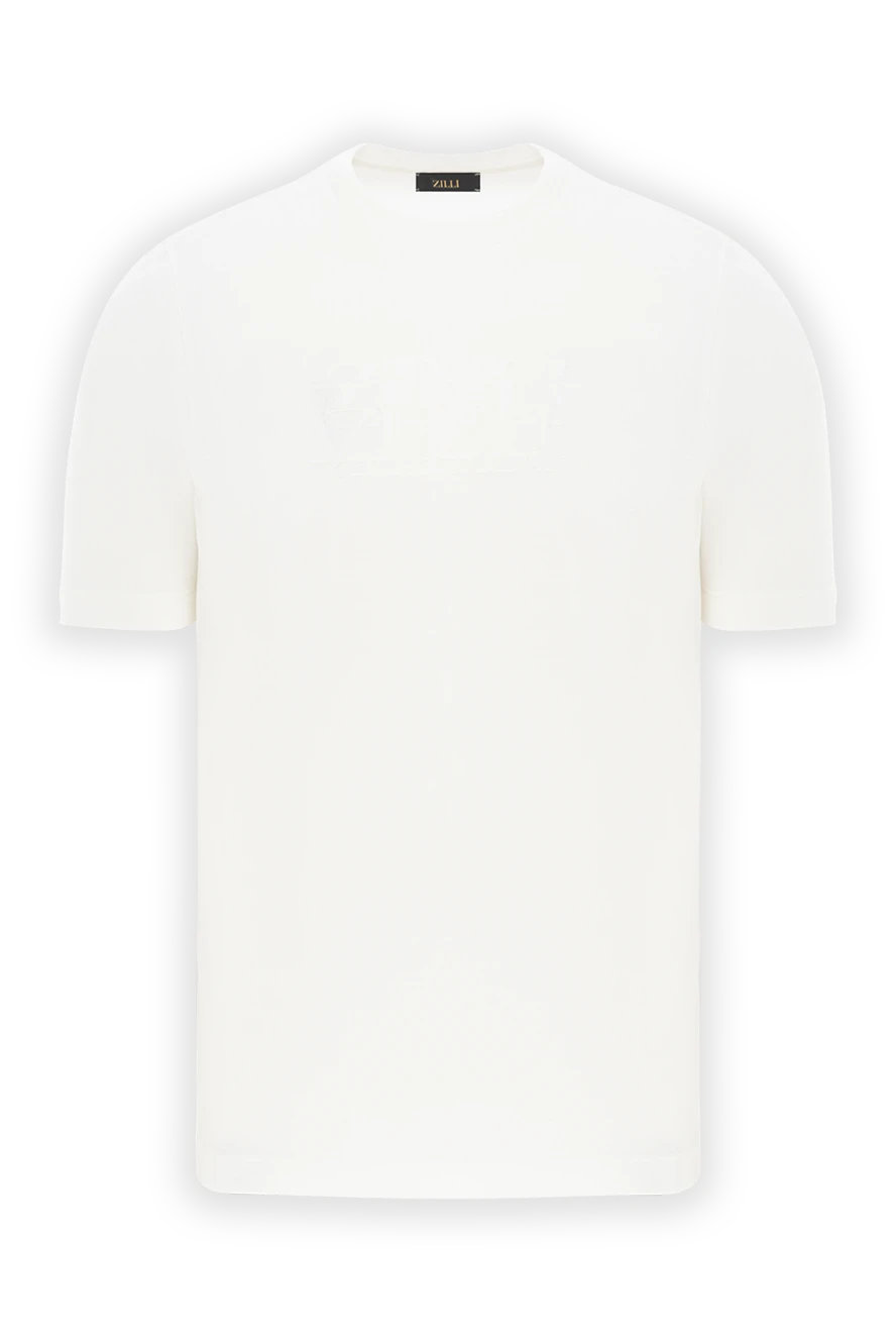 Zilli cotton t-shirt with embossed branding without contrast
189595 - photo 1