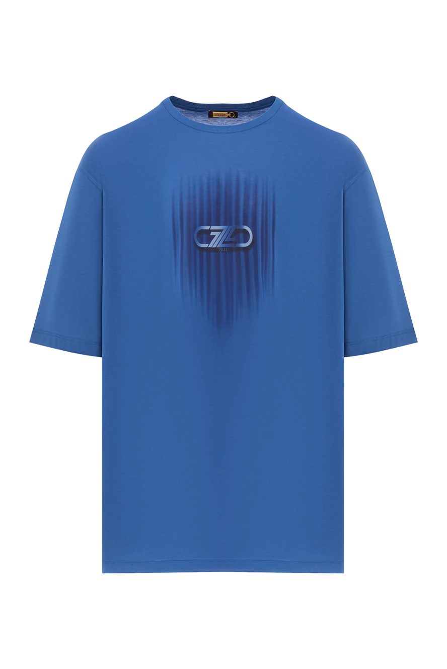 Zilli лаконикалық көк футболка, логотипі матамен бірдей тон
189596 - фото 1