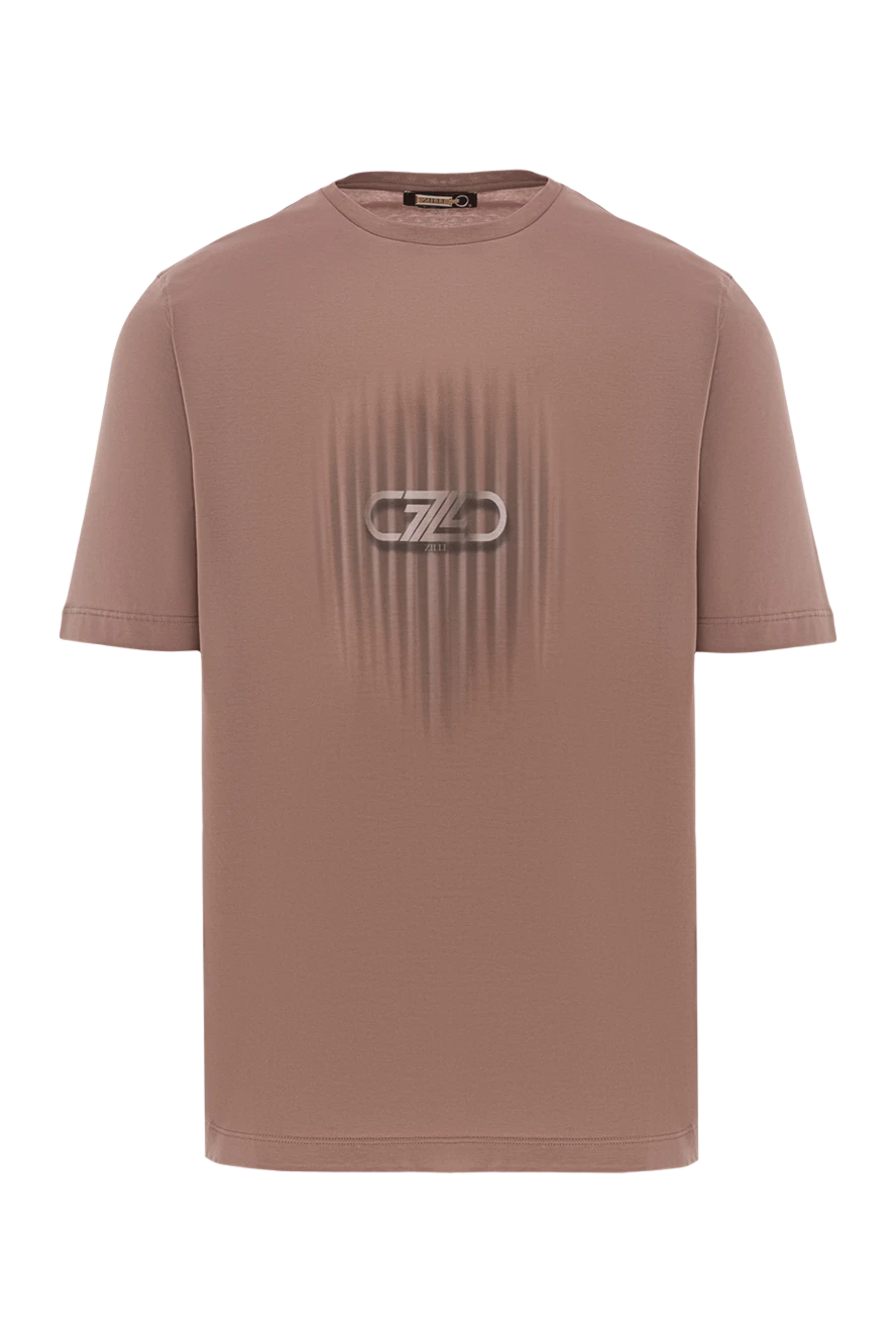 Zilli футболка кофейного оттенка с фирменным знаком
189597 - фото 1