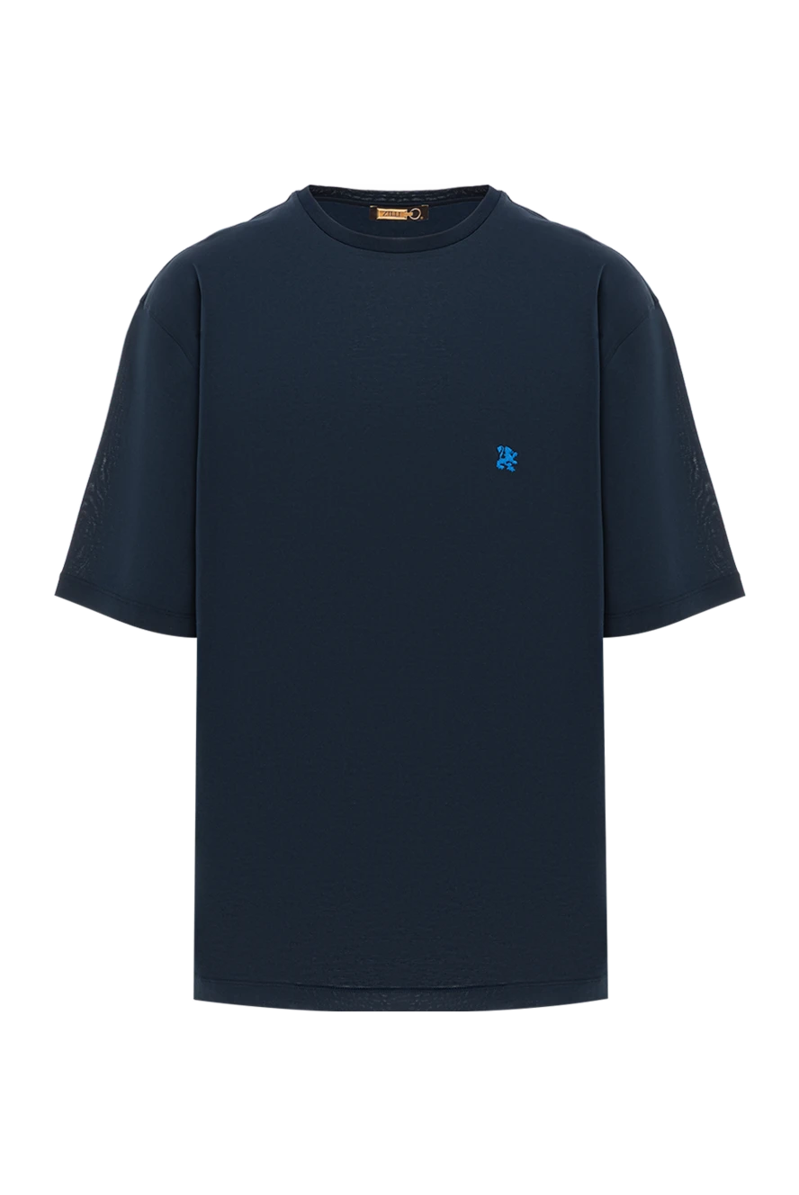 Zilli минималистичная футболка цвета индиго с акцентом в виде льва
189605 - фото 1