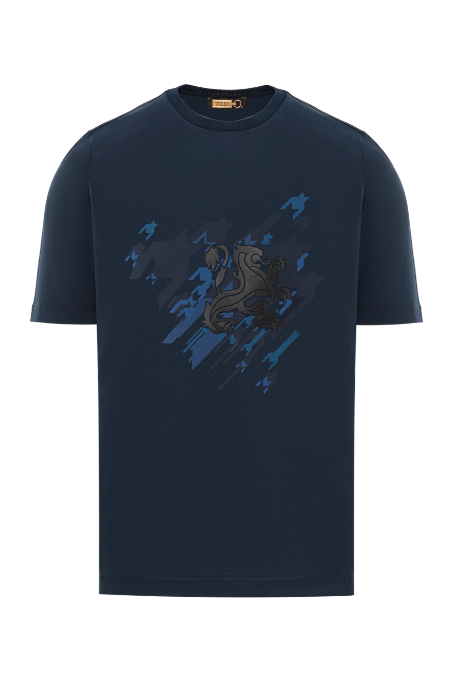 Zilli dark blue t-shirt with graphic print and lion emblem
189606 - photo 1