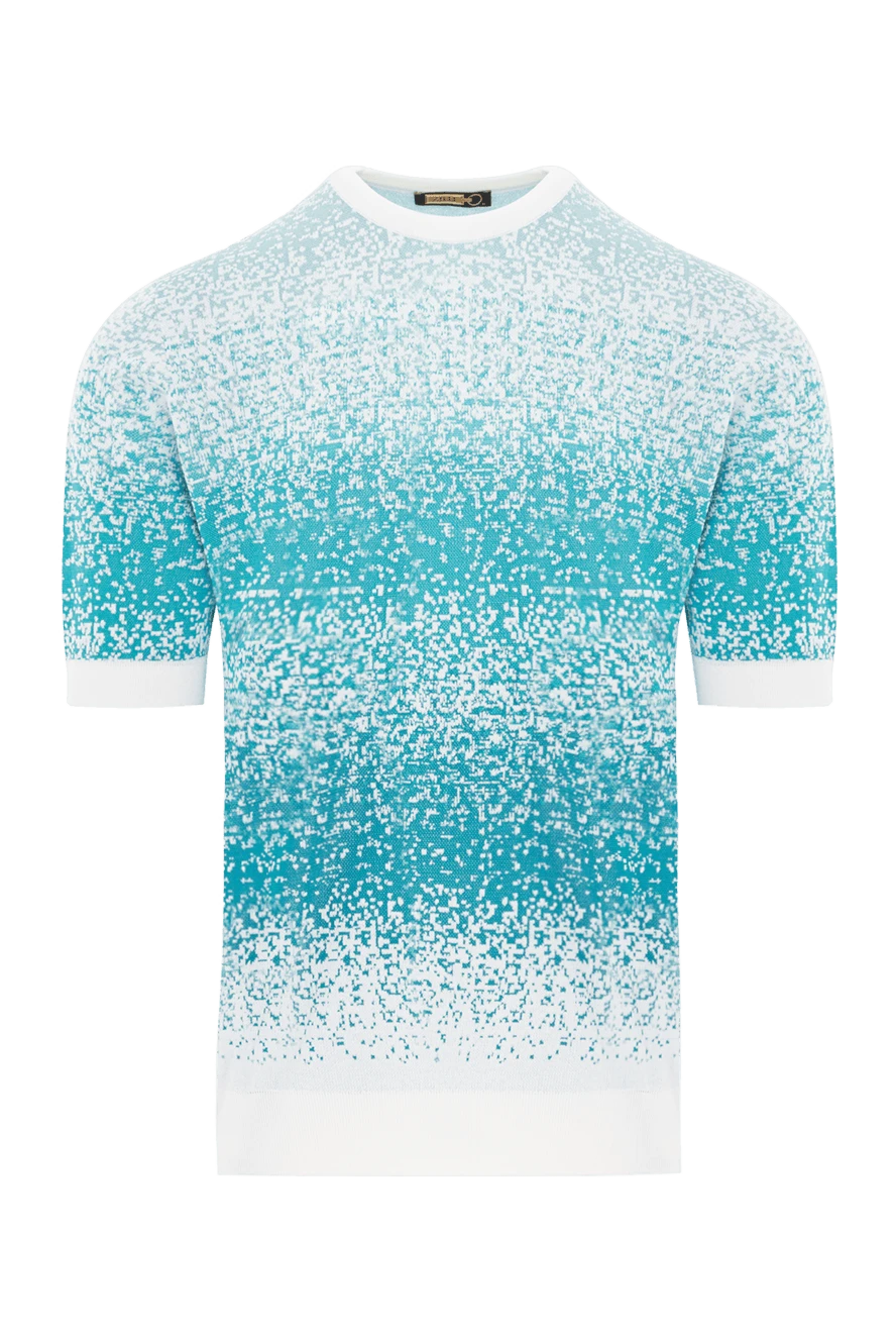 Zilli джемпер с коротким рукавом и градиентным эффектом в бирюзово-белой гамме
189623 - фото 1